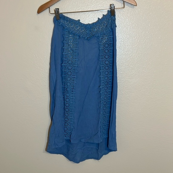 O’Neill Blue Spaghetti Strap Swim Coverup Dress - Picture 1 of 9